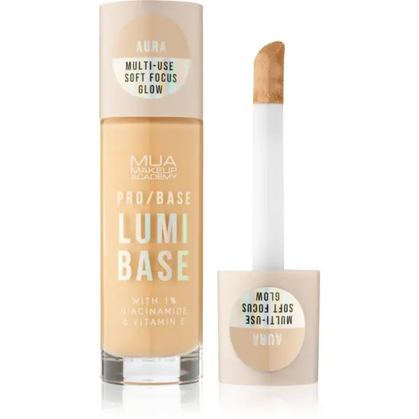 MUA Makeup Academy PRO/BASE Lumi Base baza de machiaj iluminatoare culoare Aura (Warm) 33 ml
