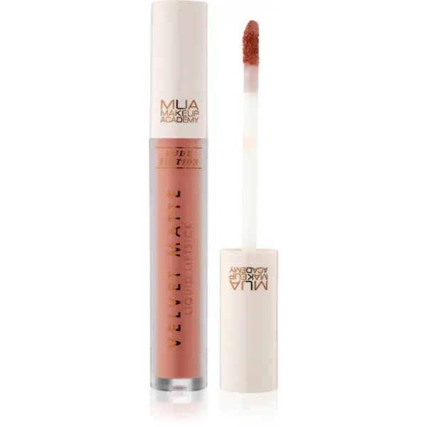 MUA Makeup Academy Velvet Matte Nude Edition ruj lichid mat culoare Cashmere 3 ml