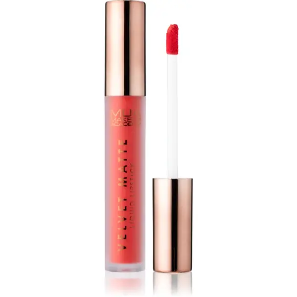 MUA Makeup Academy Velvet Matte ruj lichid mat culoare Agenda 3 ml