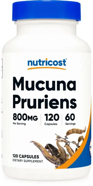 Mucuna Pruriens, 120 capsule, Nutricost