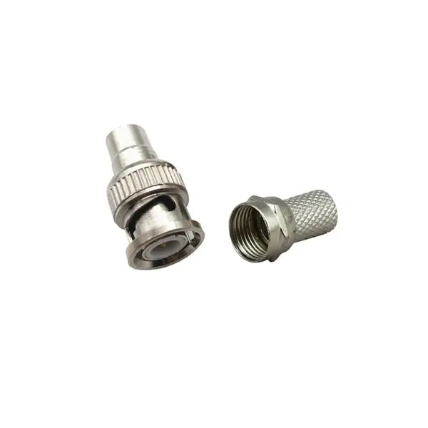 Mufa conector bnc camera supraveghere pentru cablu coaxial rg6 mufa F