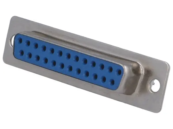 Mufă D-Sub PIN:25 mamă lipire pe cablu gold flash DSC-125