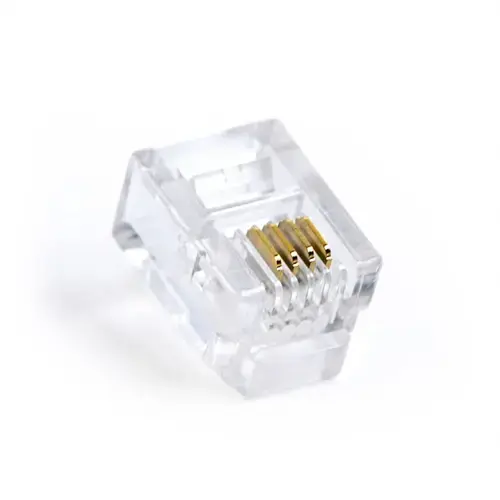 MUFA RJ-11 GEMBIRD pt. cablu telefon, telefon, conector RJ-11 (T), plastic, 100 buc., inchMP-6P4C/100inch