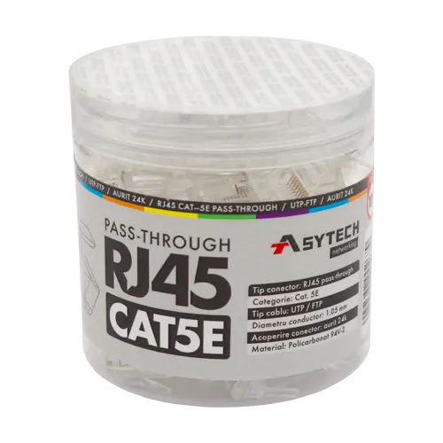 Mufa RJ-45 UTP Cat.5e EZ Passthrough (100 buc) RJ45-CAT5-EZ-JAR