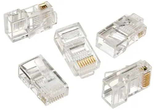Mufe RJ-45 Gembird LC-8P8C-001/50, pentru cablu UTP, Cat5e, conector RJ-45 (T), plastic, 50 buc.