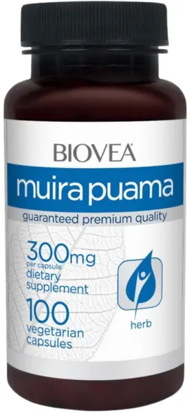 Muira Puama, 300 mg, 100 capsule, Biovea