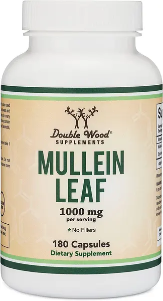 Mullein Leaf, 180 capsule, Double Wood