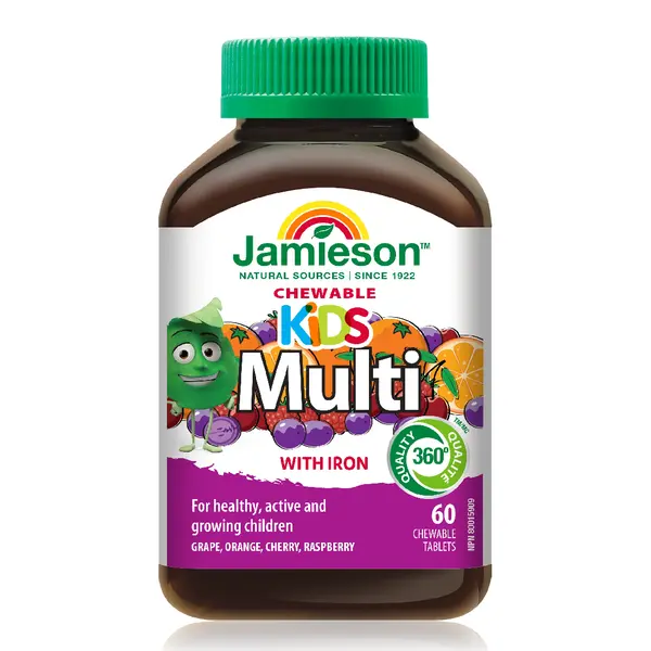 Multi Kid cu fier, 60 tablete masticabile, Jamieson