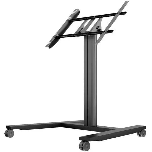 Multibrackets Stand Podea Mobil LCD/LED Multibrackets cu inclinare 0-90º tip masa - inaltime 110 cm - 32-55 - negru