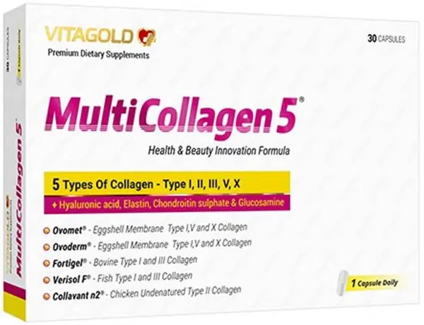 MultiCollagen 5, 30 capsule, Vitagold