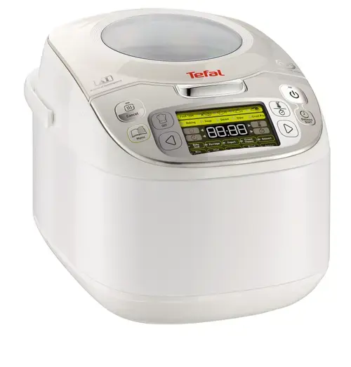 Multicooker TEFAL Fuzzy Spherical Advanced 45in1 RK812110, 5 l, 750 W, 45 programe (Alb/Argintiu)