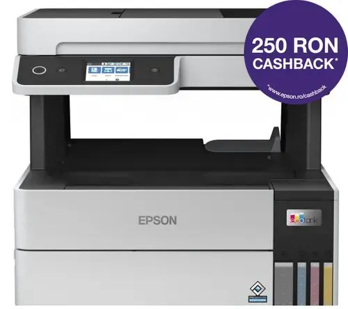 Multifunctional Epson EcoTank L6460, inkjet, A4, 17ppm, Duplex, ADF, USB, Retea, Wireless (Negru)