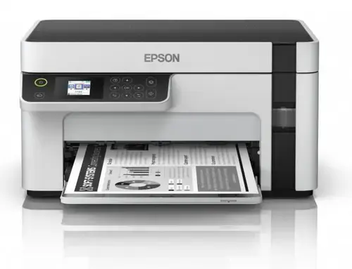 Multifunctional Epson inkjet monocrom M2120 , A4, 15ppm, USB, Wi-Fi (Alb/Negru)