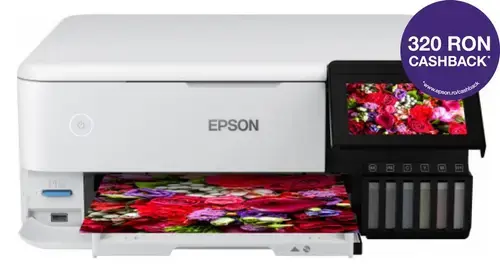 Multifunctional Epson L8160, InkJet Color, 16 ppm, A4, Duplex, Retea, Wireless (Alb)