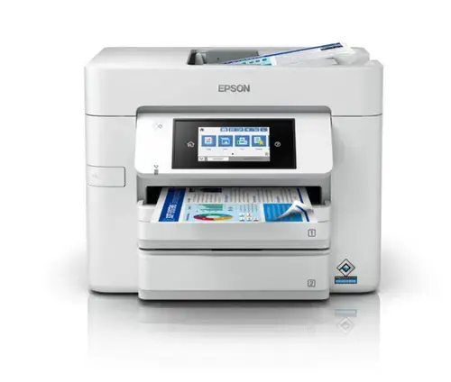 Multifunctional Epson WorkForce Pro WF-C4810DTWF, InkJet, Color, Format A4, Duplex, Retea, ADF, Wi-Fi, Fax, Touchscreen (Alb)