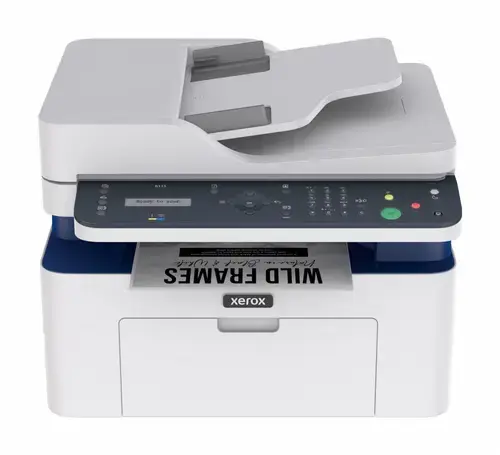 Multifunctional Monocrom Xerox B115V_NI, Fax, A4, USB, Wireless, Retea, ADF, 20 ppm