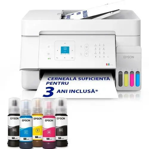 Multifunctionala Epson EcoTank L5396, InkJet CISS, Color, Format A4, Retea, Wi-Fi, Fax, ADF