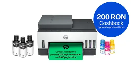Multifunctionala HP Smart Tank 750 All-in-One Inkjet, CISS, Color, A4, Duplex, Retea, Wi-Fi