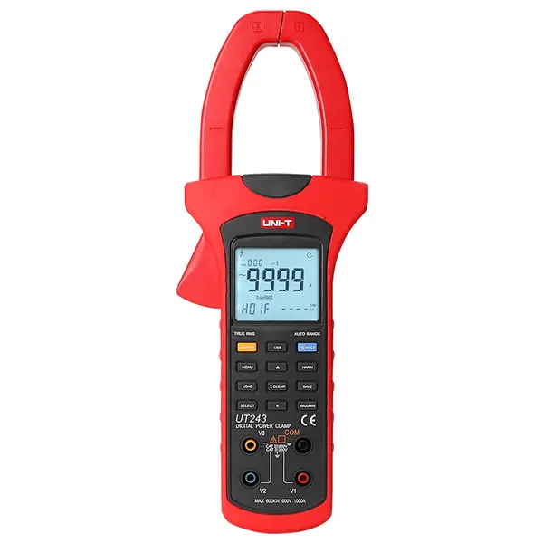 Multimetru digital trifazat UNI-T UT243 cu True RMS, port USB și memorie 999 citiri