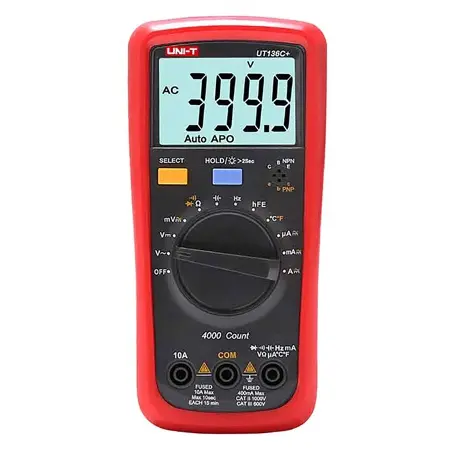 Multimetru Digital Uni-T UT136C, Autoscalare, Temperatura 1000 C, NCV, Tensiune DC AC, Curent, Rezistenta, Compact