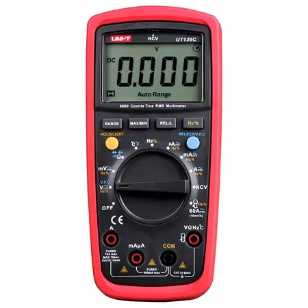 Multimetru Digital Uni-T UT139C, Autoscalare, Temperatura 1000 C, Frecventa 10MHz, CAT III 600V, Capacitate