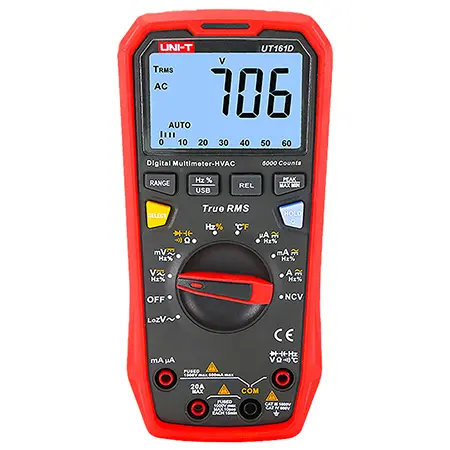 Multimetru Digital Uni-T UT161D, USB, Temperatura 1000 C, True RMS, Frecventa, CAT III 1000V, Autoscalare