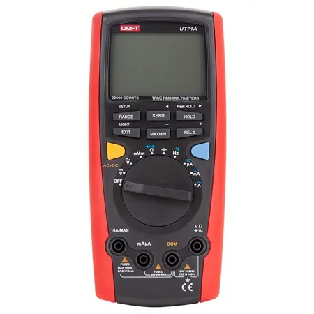Multimetru Digital Uni-T UT71A, True RMS, USB, Autoscalare, Capacitate, Frecventa, Masurare Relativa, Iluminare Fundal