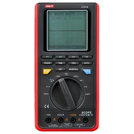 Multimetru Digital Uni-T UT81B, Functie Osciloscop, USB, Capacitate, Frecventa 10MHz, Memorie 10 Ecrane, Iluminare