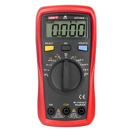 Multimetru universal UNI-T UT133A, Functie NCV, Ecran LCD retroiluminat