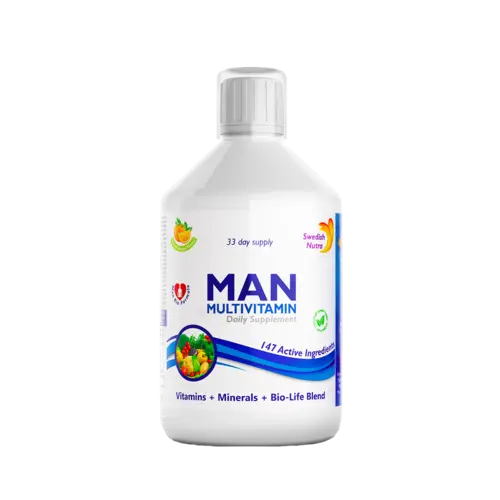 Multivitamine Lichide pt Barbati cu 147 Ingrediente, 500 ml | Swedish Nutra