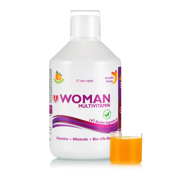 Multivitamine pentru femei cu 147 de ingrediente, 500ml, Swedish Nutra