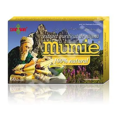 Mumie Extract purificat de rasina 60 comprimate