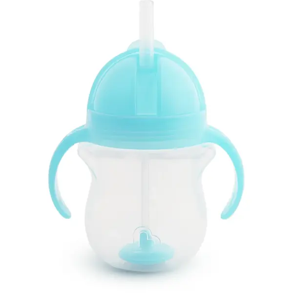 Munchkin Click Lock™ Tip & Sip ceasca cu pai cu greutăți Blue 6 m+ 207 ml