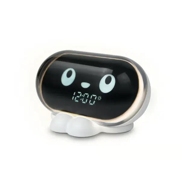 MUSE Ceas decorativ Muse M-16 Kids, alarma, lumina calda, sunete albe, cu reglare a intensitatii sunetului si expresie faciala pentru somn/mod somn, trezire progresiva