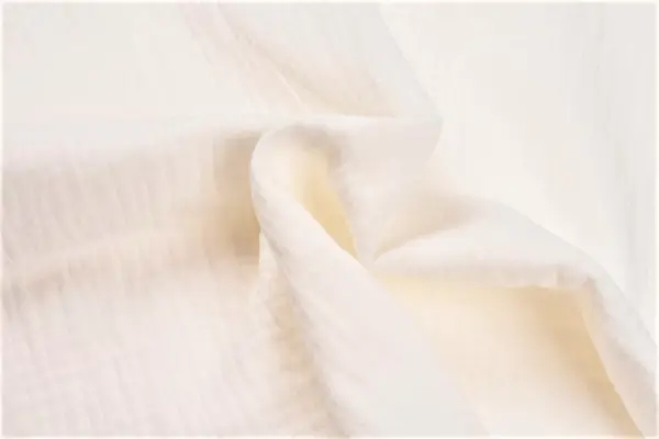 Muselina bumbac organic alb 80x80 cm