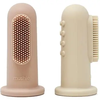 Mushie Finger Toothbrush periuta de dinti pentru deget pentru copii