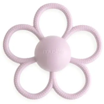 Mushie Rattle Teether Toy jucărie pentru dentiție cu zornăitoare
