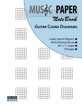 Music Paper Notebook - Guitar Chord Diagrams, Paperback/Ashkan Mashhour