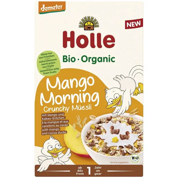 Musli Crocant Integral cu Mango si Cacao pentru Copii +1 An Ecologic/Bio 200g