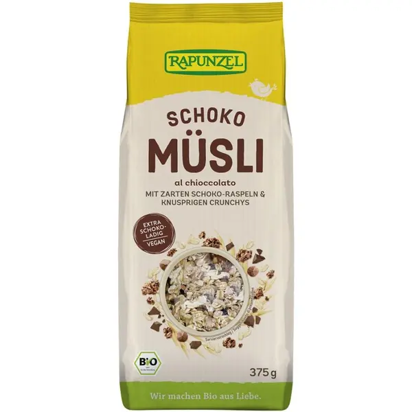 Musli cu ciocolata vegan, eco - 375 g
