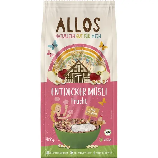Musli cu fructe pentru copii, eco - 400 g