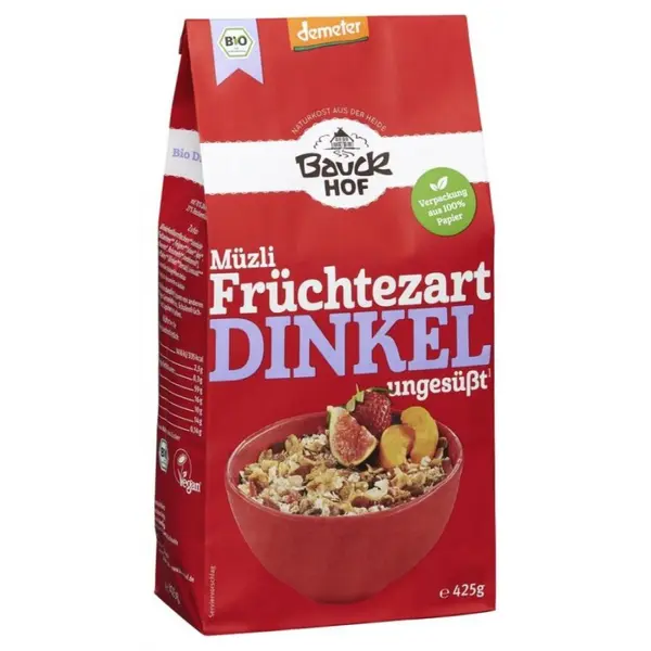 Musli de spelta cu fructe neindulcit, eco - 425 g