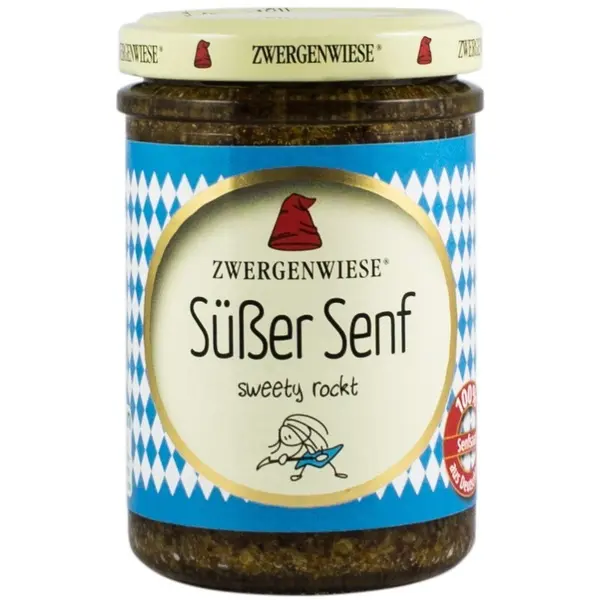 Mustar Bio Dulce cu Seminte de Mustar, 160 ml Zwergenwiese