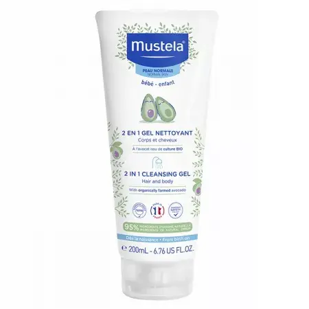 Mustela Bebe 2 in 1 gel de curatare par si corp 200ml Lab.Expans.