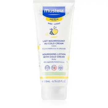Mustela Bébé Soin lapte de corp contine emulsie Cold cream