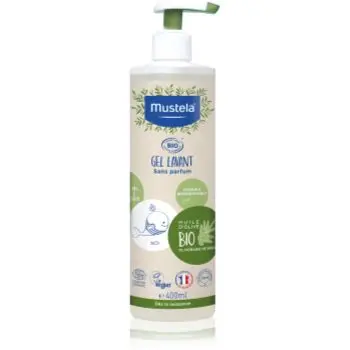 Mustela BIO gel de duș pentru corp și păr pentru nou-nascuti si copii
