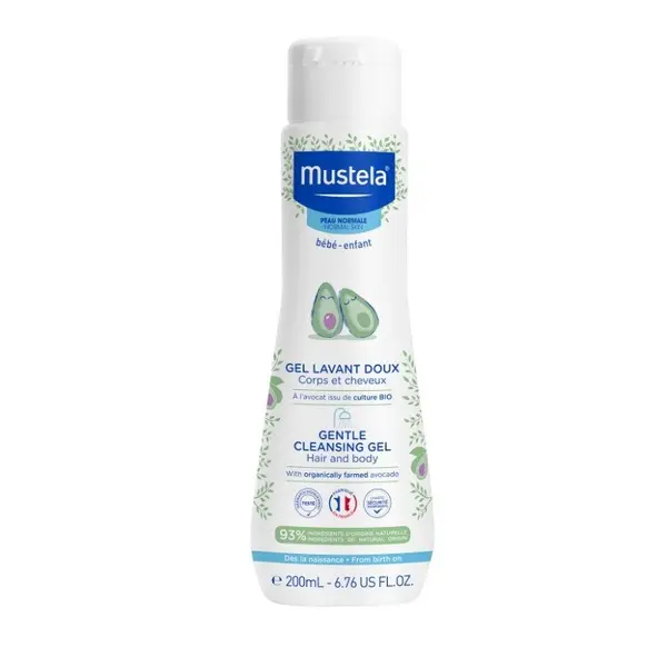 Mustela Gel de spălare delicat pentru păr și corp Volum 500 ml