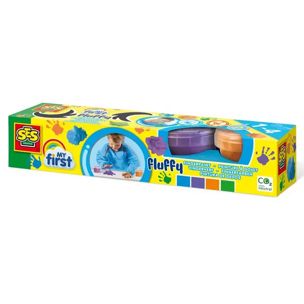 My First , Set acuarele pufoase pentru degete 4 x 120 ml