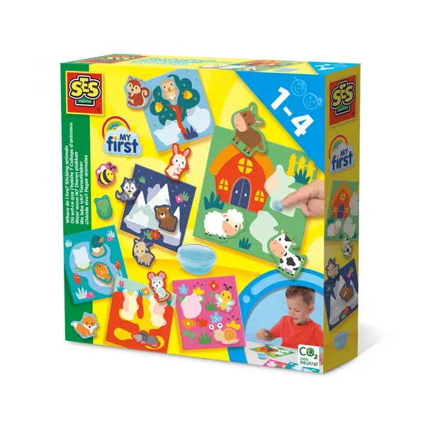 My First , , zUnde locuiesc?, Set autocolante cu animale (SES)