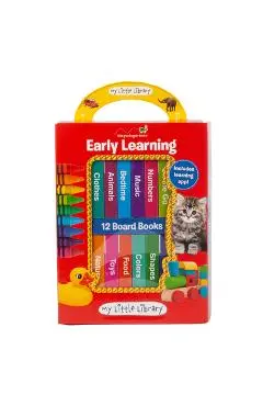 My Little Library: Early Learning - First Words (12 Board Books & Downloadable App!) - Little Grasshopper Books